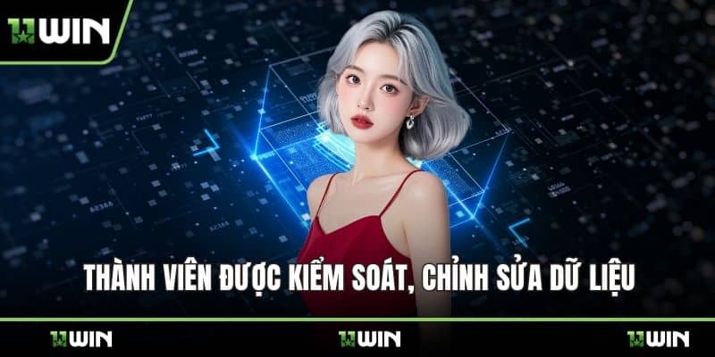 Thành viên được kiểm soát, chỉnh sửa dữ liệu